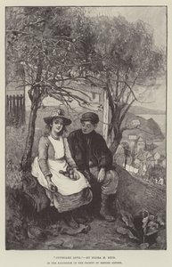 Cupboard Love, in de tentoonstelling van de Society of British Artists door Flora Macdonald Reid